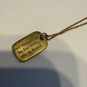 Shakespeare quote Pendant Necklace